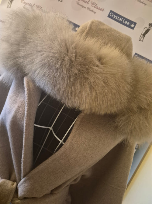 Cashmere & real fox £150
