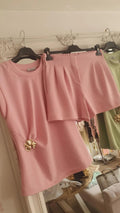 £30 pink fitted shorts set