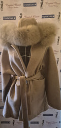 Cashmere & real fox £150