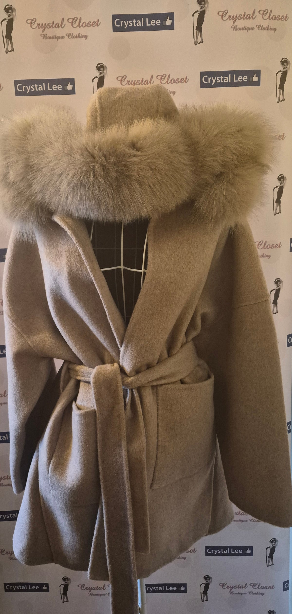 Cashmere & real fox £150